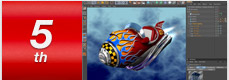 3DCGソフトのCINEMA4Dの画像